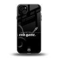 end game back phone cover | glass case for iphone 15 plus