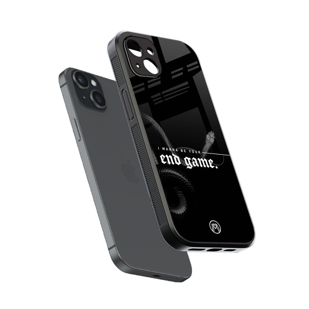 end game back phone cover | glass case for iphone 15 plus