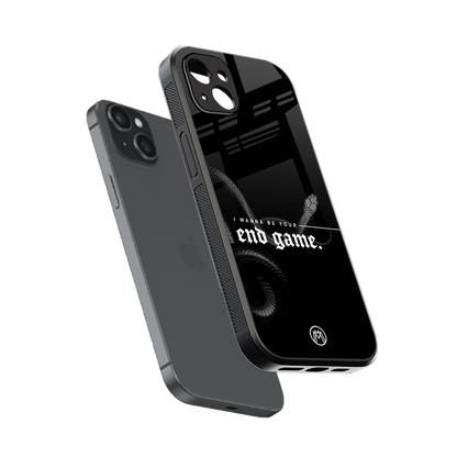 end game back phone cover | glass case for iphone 14 plus