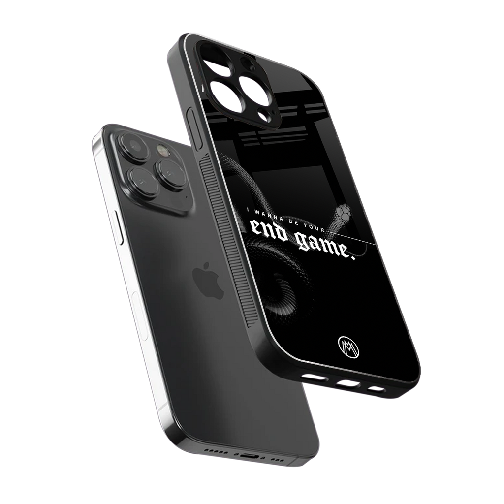 end game back phone cover | glass case for iphone 15 pro max