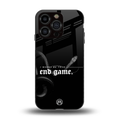 end game back phone cover | glass case for iphone 15 pro