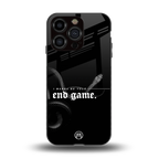 end game back phone cover | glass case for iphone 15 pro