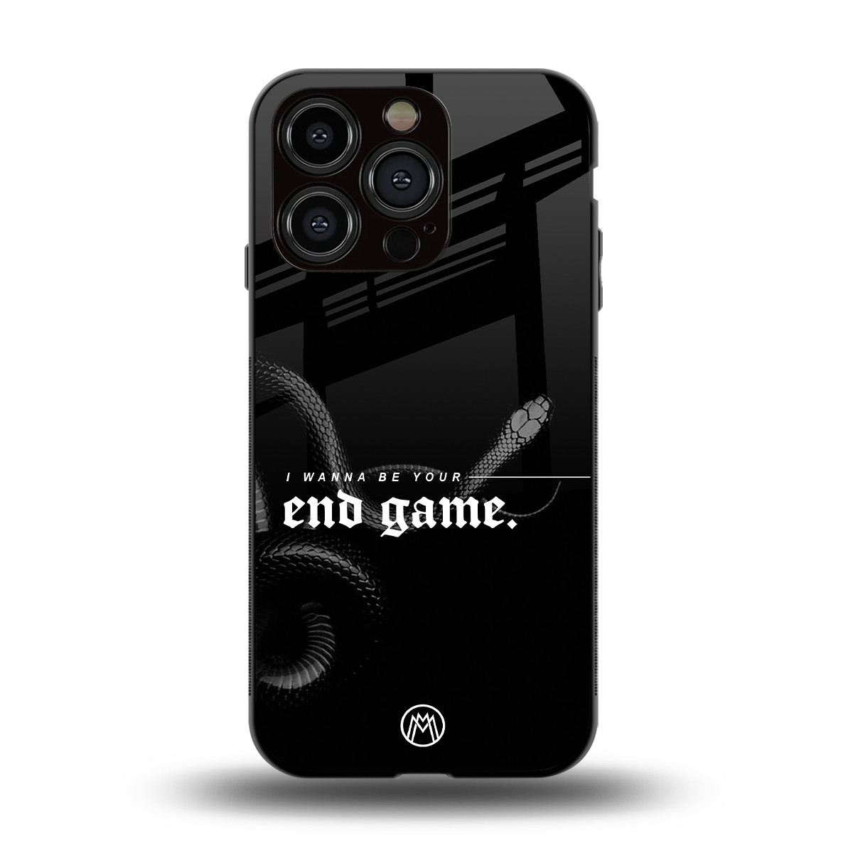 end game back phone cover | glass case for iphone 15 pro