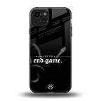 end game back phone cover | glass case for iphone 15