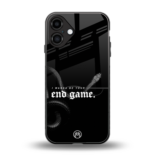 end game back phone cover | glass case for iphone 16 plus