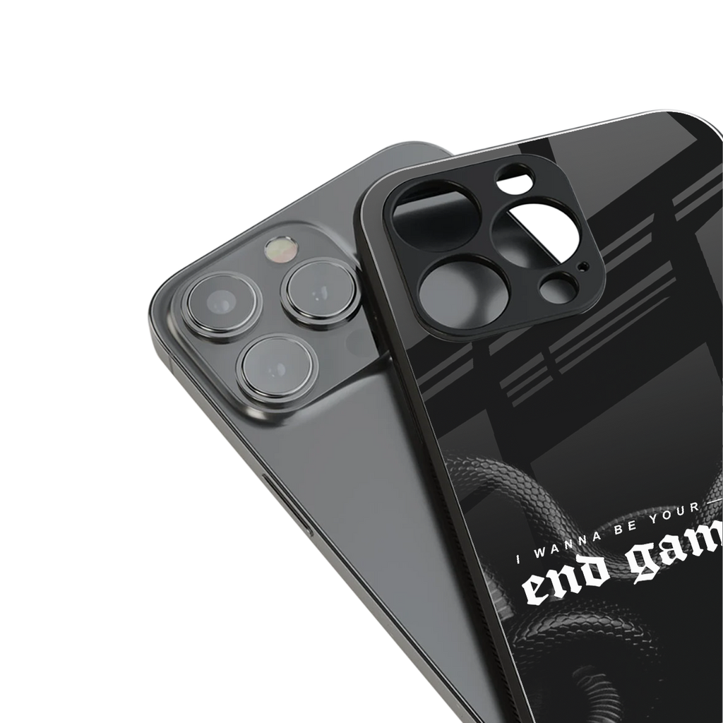 end game back phone cover | glass case for iphone 13 mini