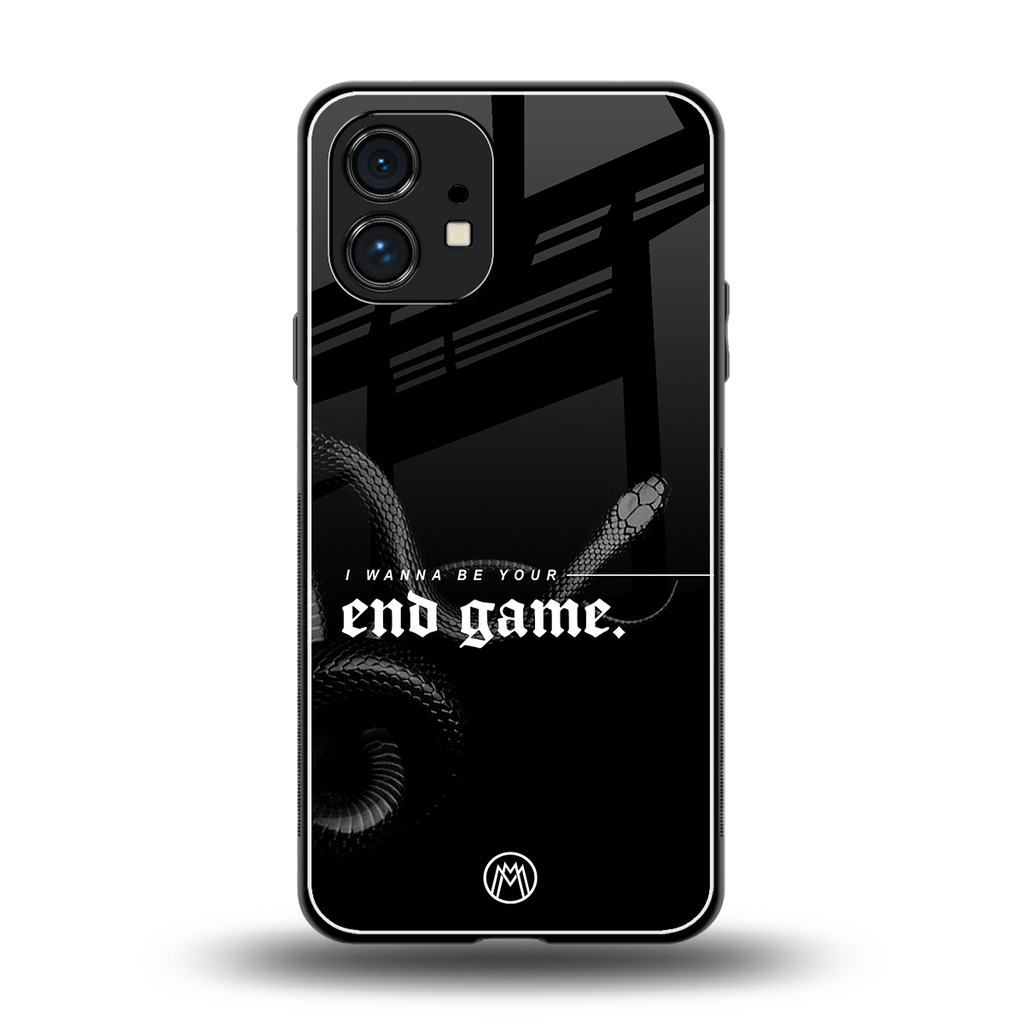 end game back phone cover | glass case for nothing phone 1