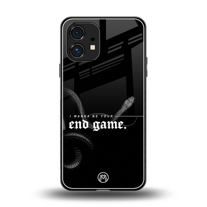 end game back phone cover | glass case for nothing phone 1