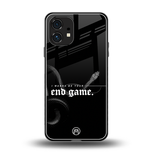 end game back phone cover | glass case for nothing phone 1