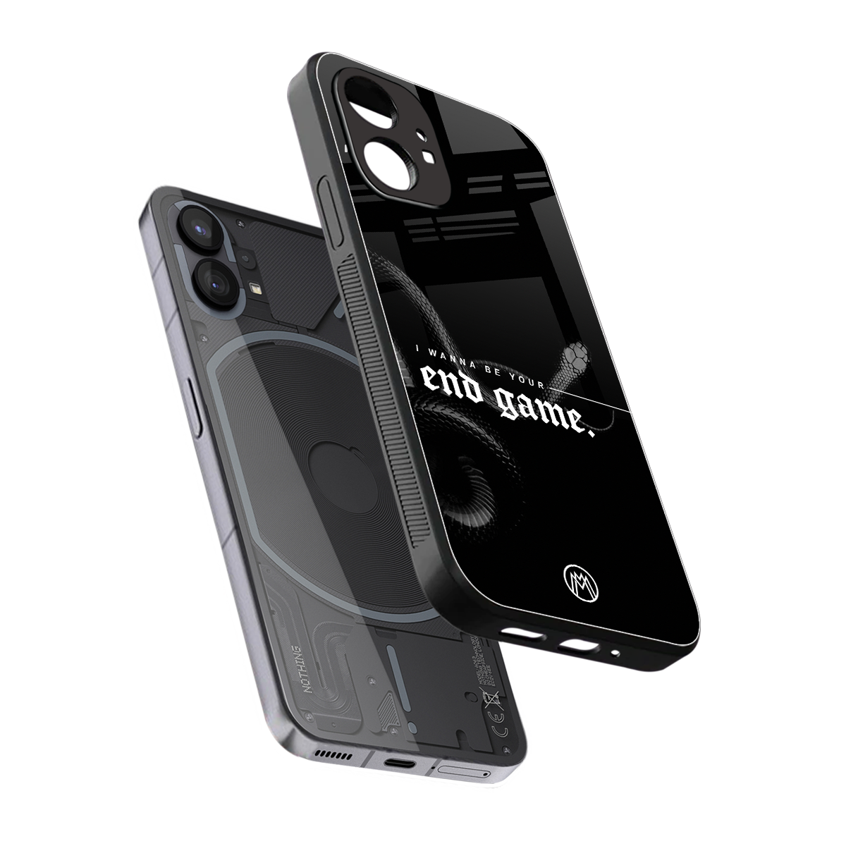 end game back phone cover | glass case for nothing phone 1
