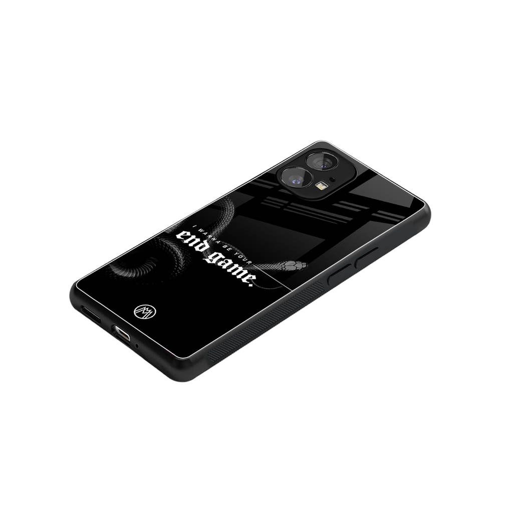 end game back phone cover | glass case for nothing phone 1