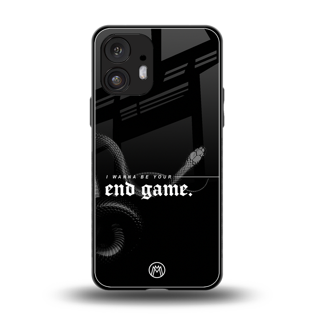 end game back phone cover | glass case for nothing phone 2