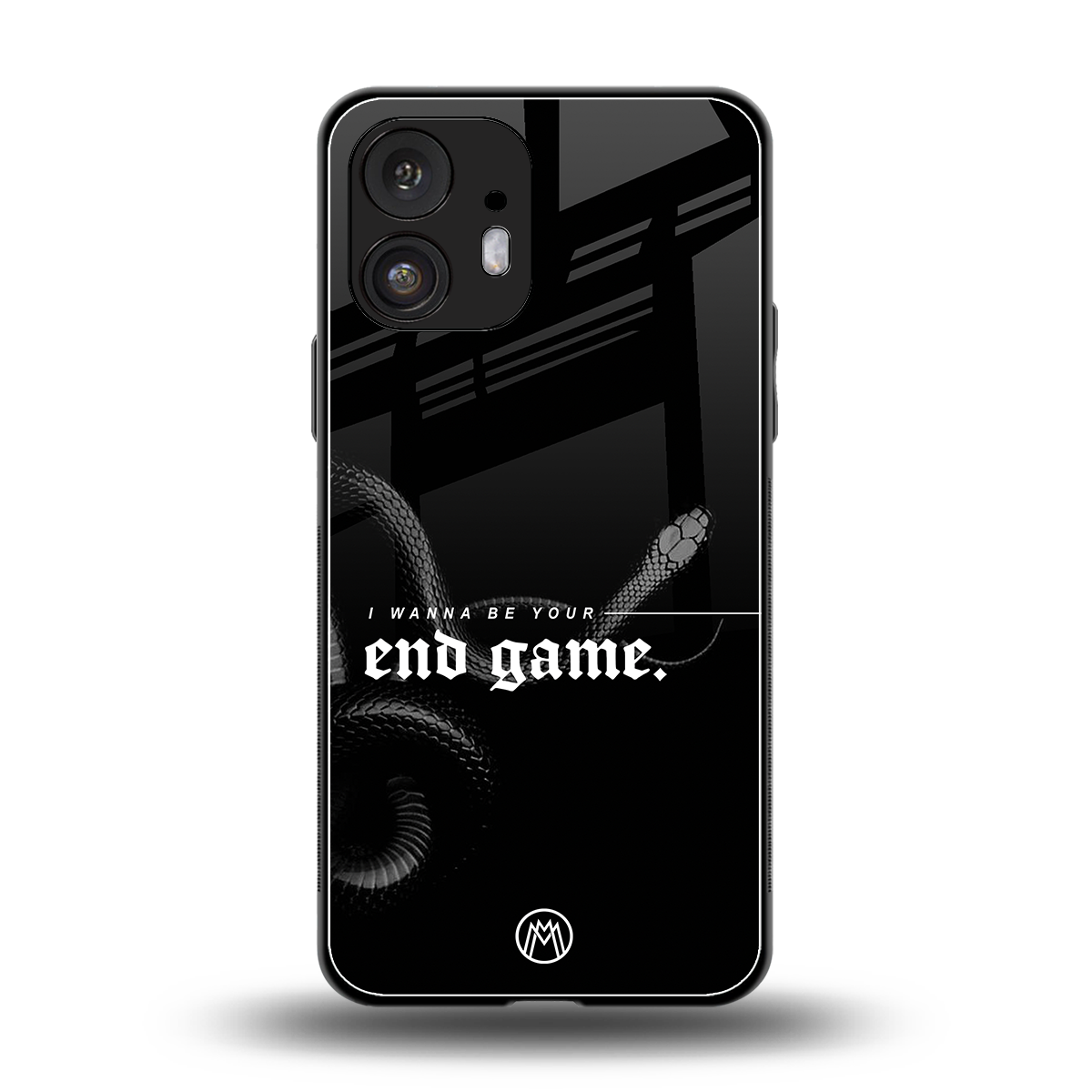 end game back phone cover | glass case for nothing phone 2