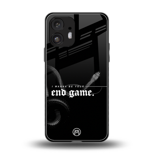 end game back phone cover | glass case for nothing phone 2