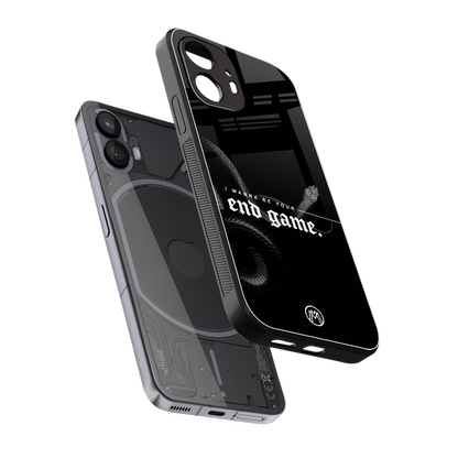 end game back phone cover | glass case for nothing phone 2