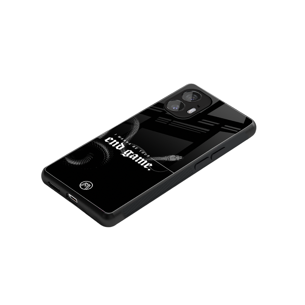 end game back phone cover | glass case for nothing phone 2
