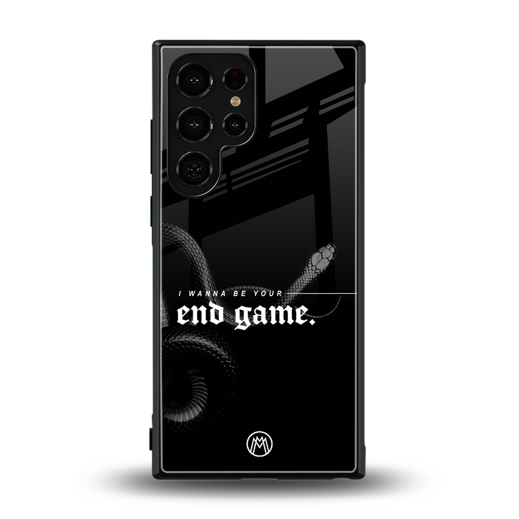 end game back phone cover | glass case for samsung galaxy s23 ultra