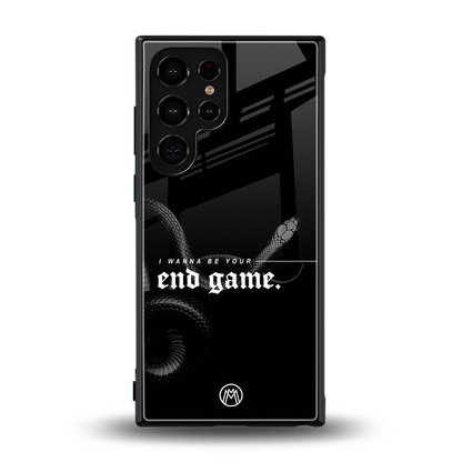 end game back phone cover | glass case for samsung galaxy s23 ultra