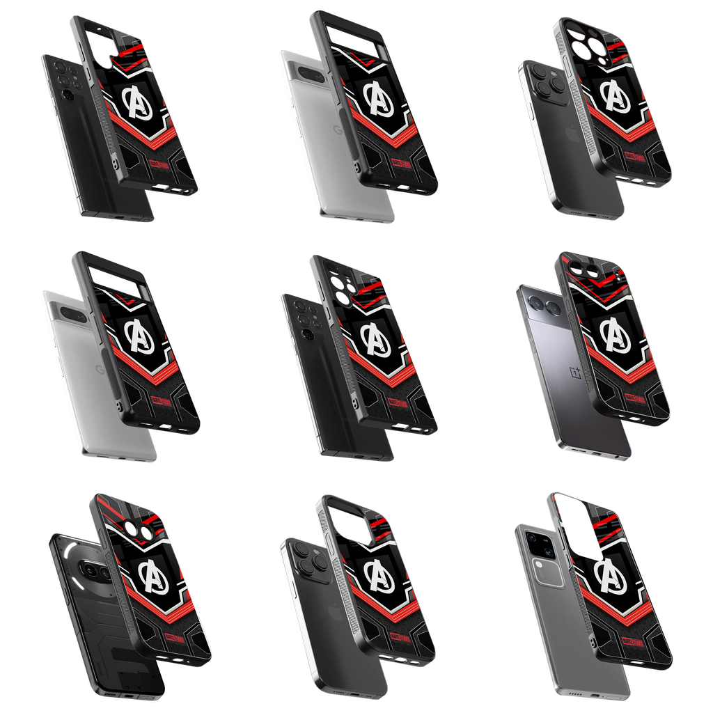 Durable Glass Back Mobile Case for iPhone, Samsung, OnePlus, Google Pixel, Redmi, Vivo, Oppo