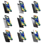 Durable Glass Back Mobile Case for iPhone, Samsung, OnePlus, Google Pixel, Redmi, Vivo, Oppo
