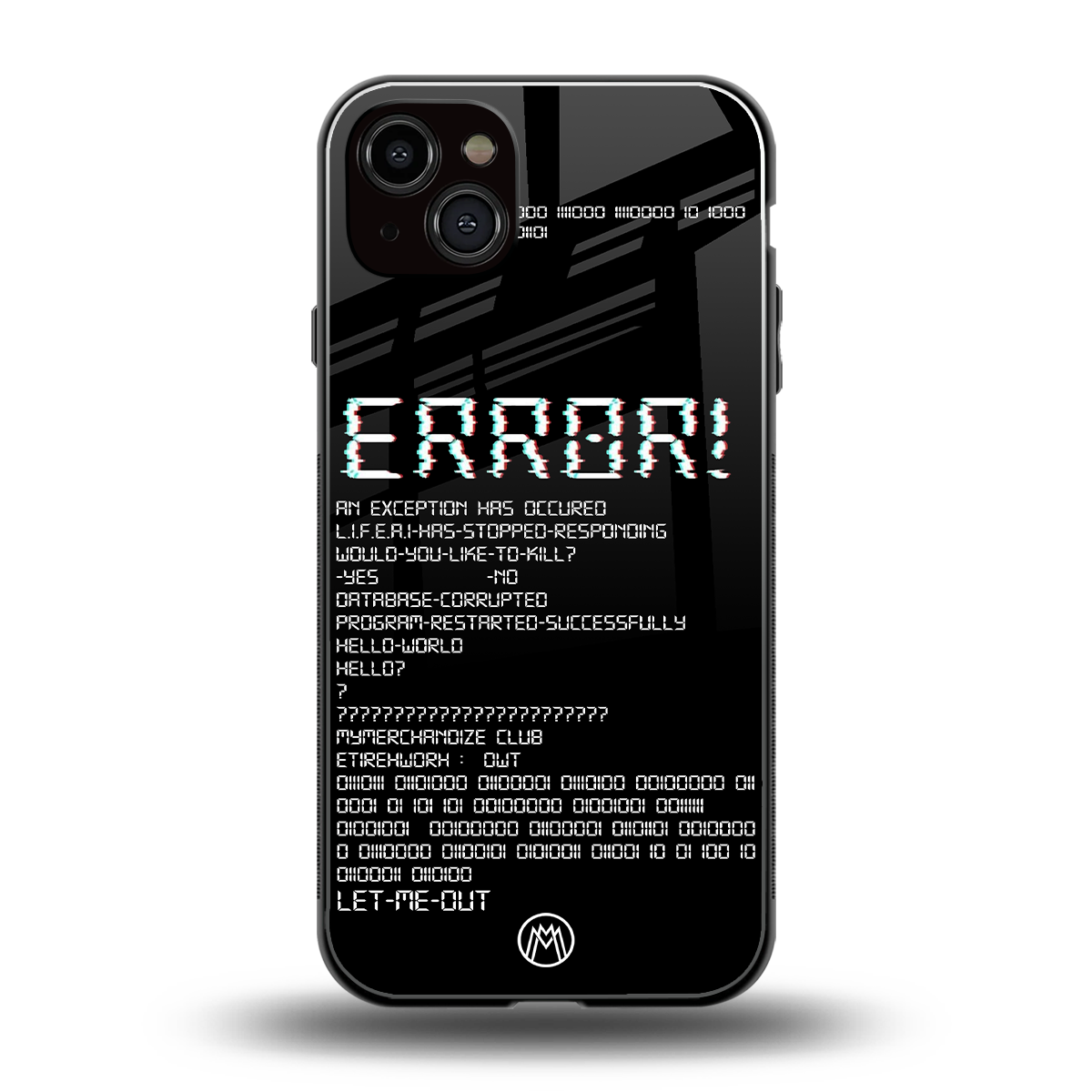 error back phone cover | glass case for iphone 14 plus