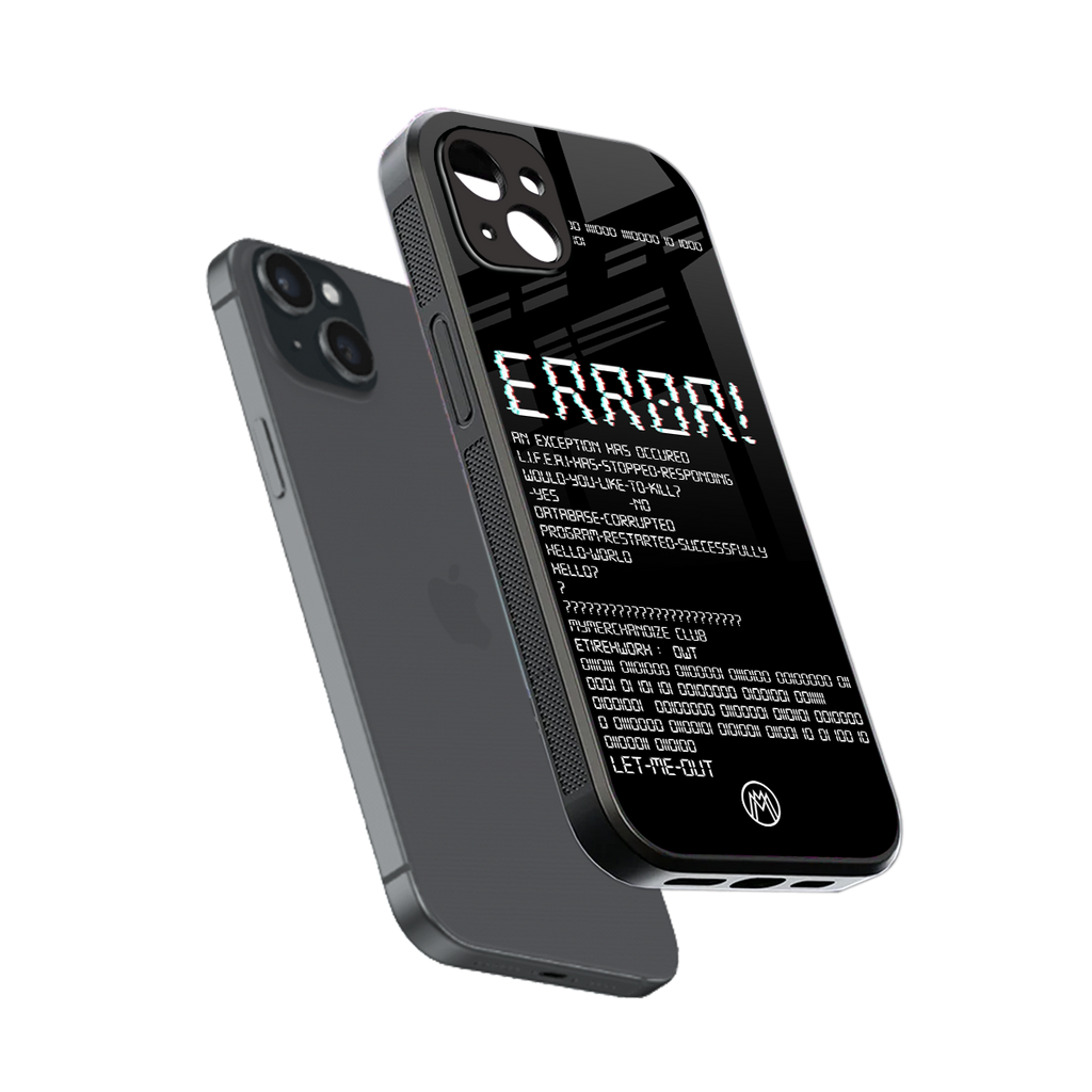 error back phone cover | glass case for iphone 15 plus