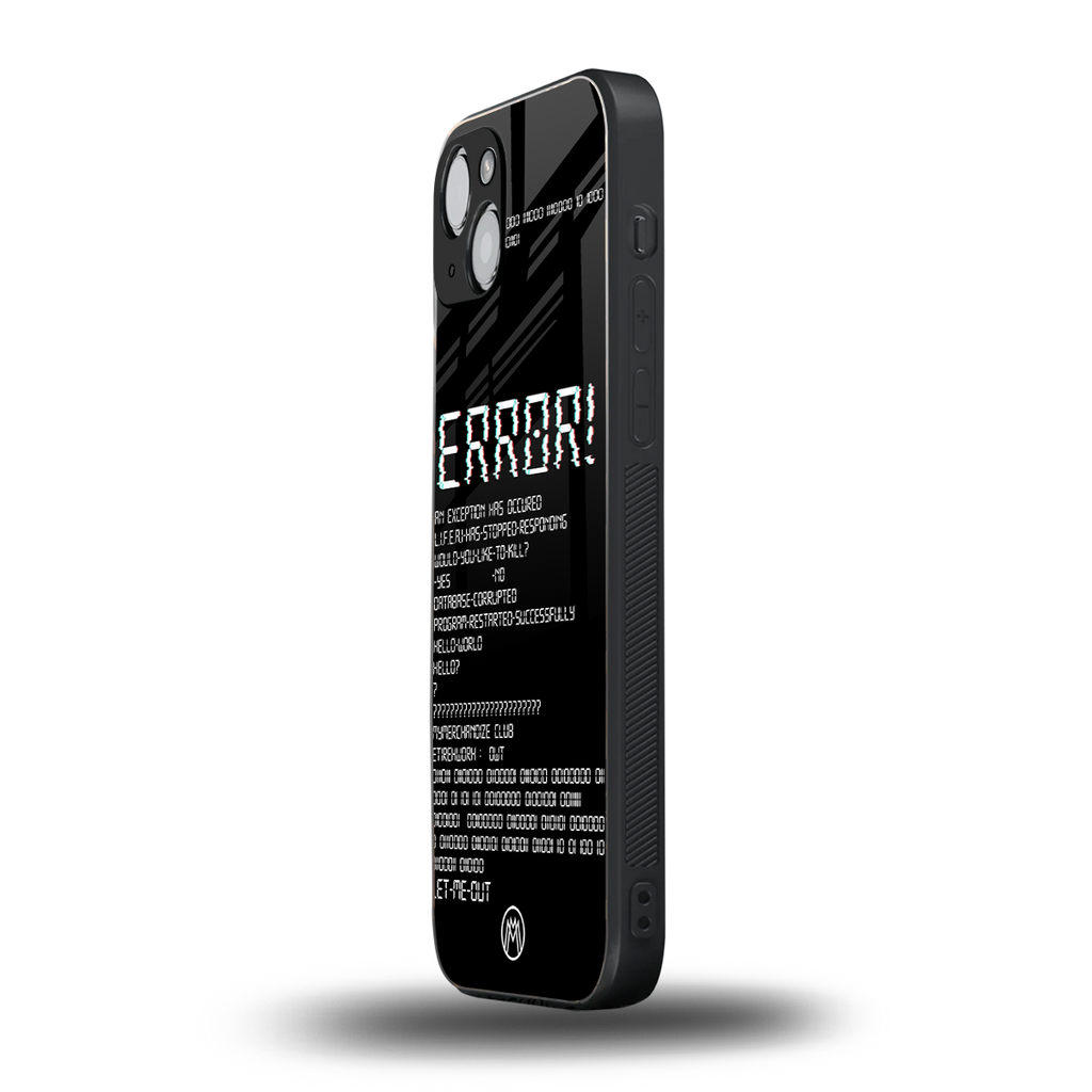 error back phone cover | glass case for iphone 15 plus