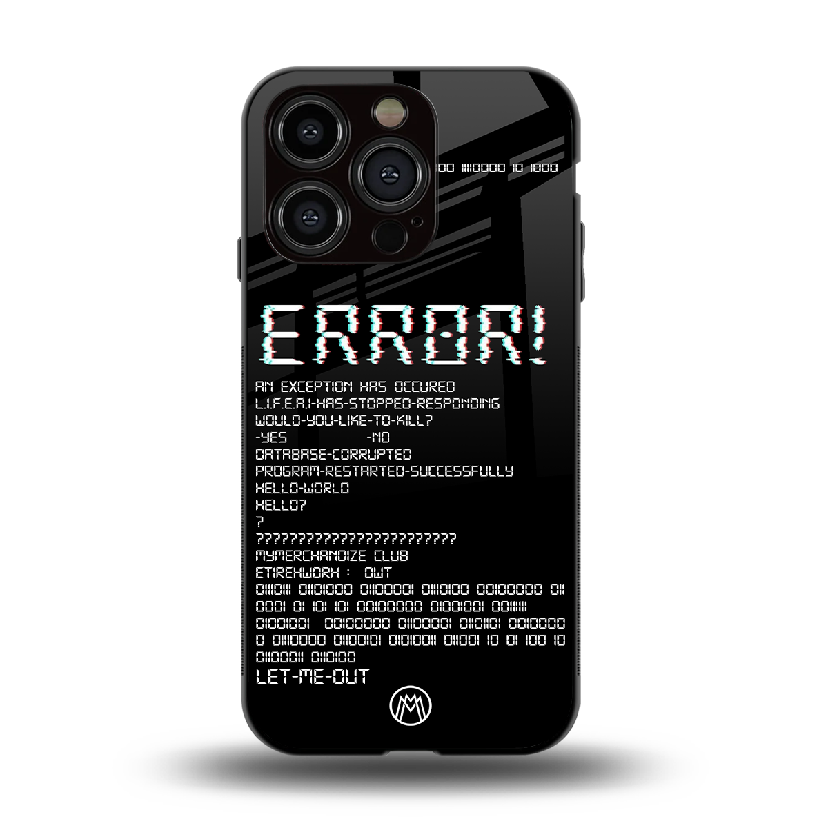 error back phone cover | glass case for iphone 15 pro