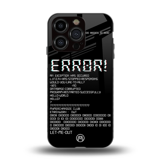 error back phone cover | glass case for iphone 15 pro