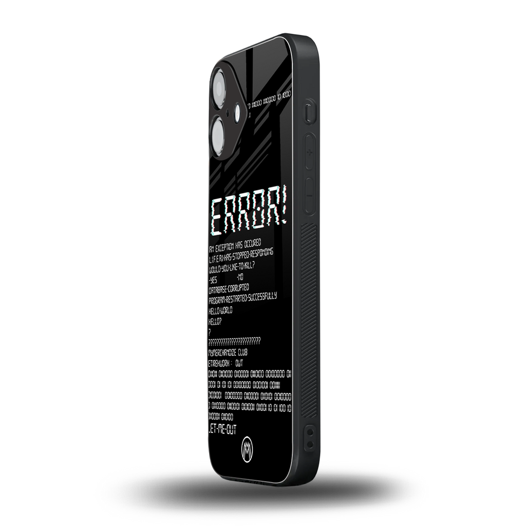 error back phone cover | glass case for iphone 16 plus