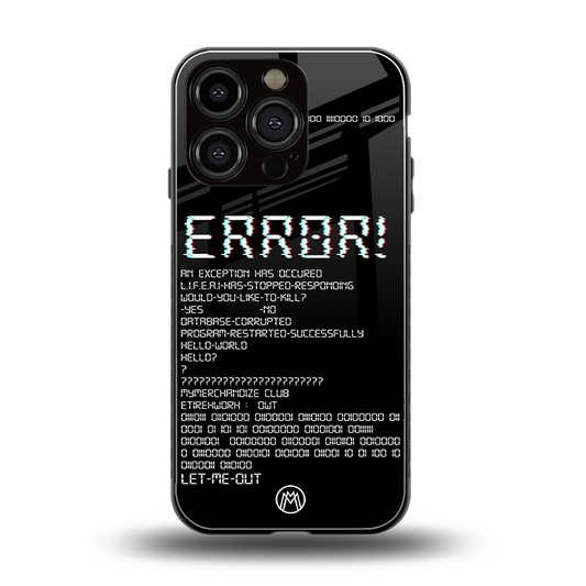 error back phone cover | glass case for iphone 16 pro