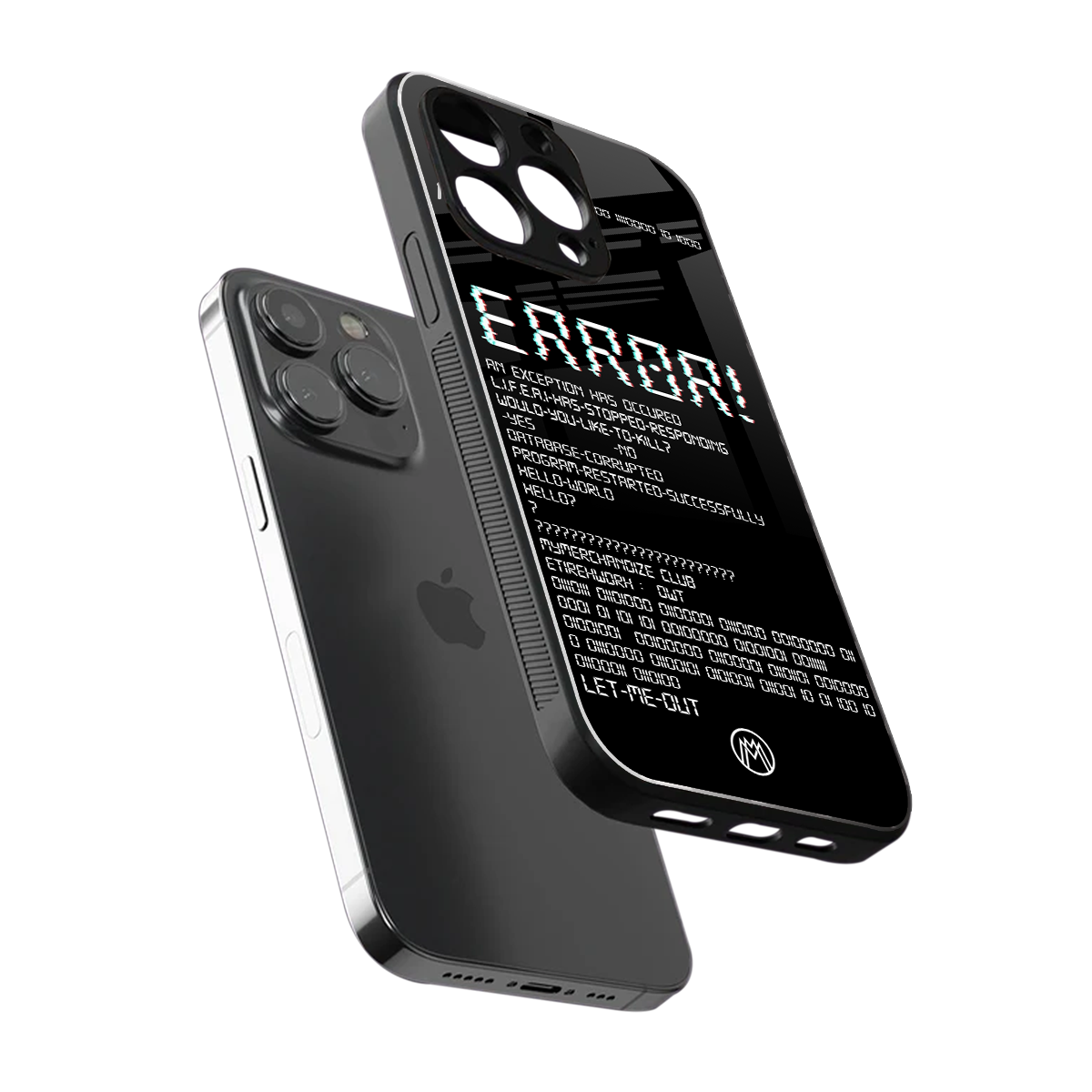 error back phone cover | glass case for iphone 16 pro