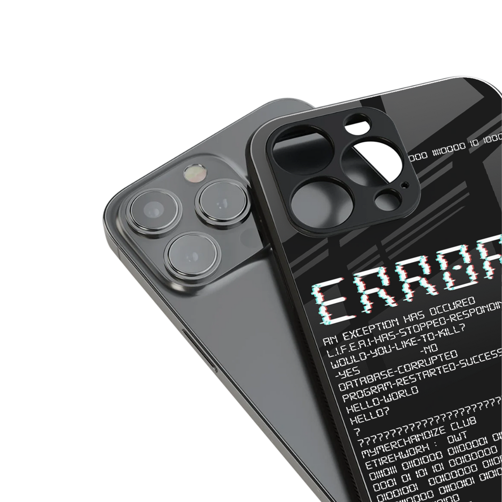 error back phone cover | glass case for iphone 16 pro