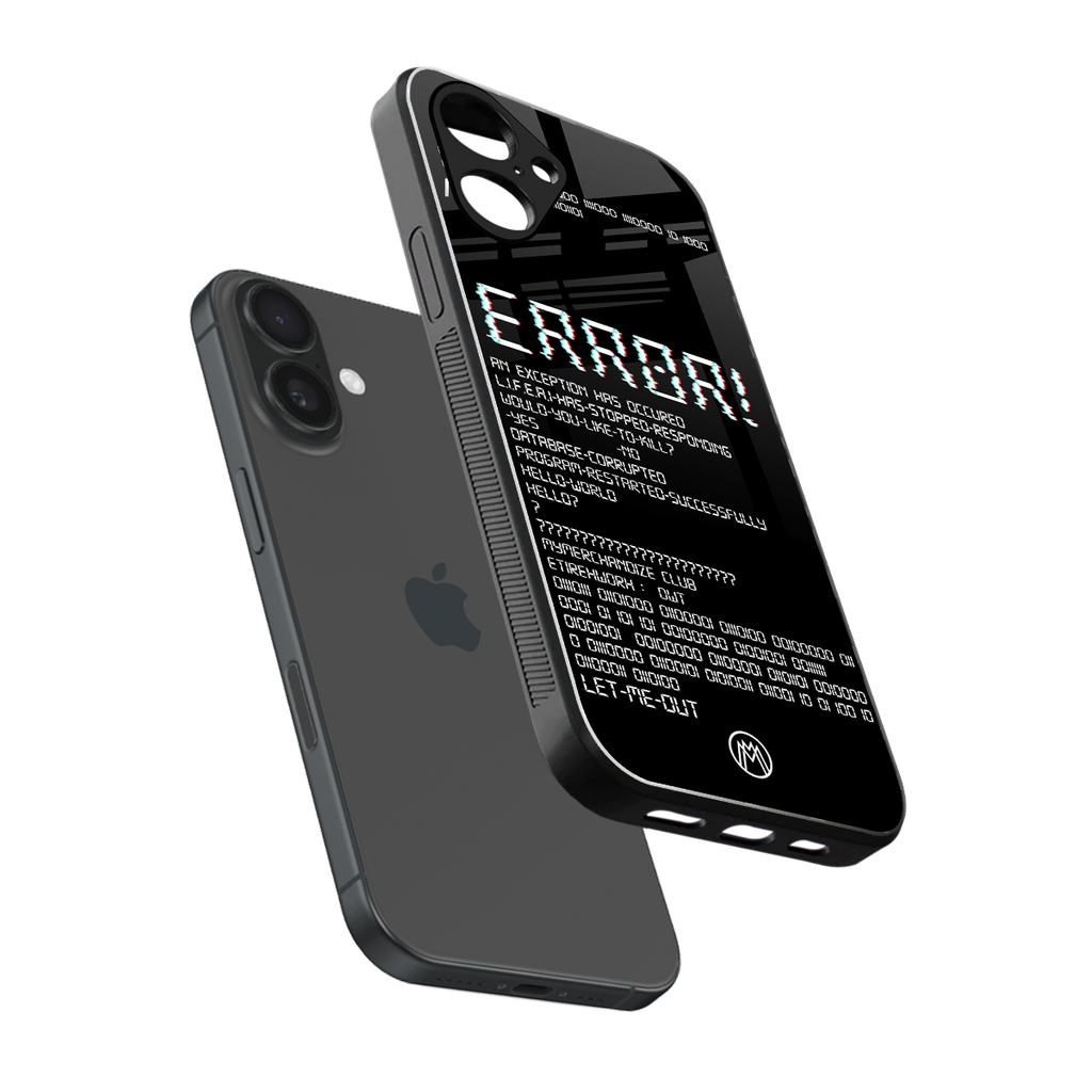 error back phone cover | glass case for iphone 16