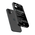 error back phone cover | glass case for iphone 16