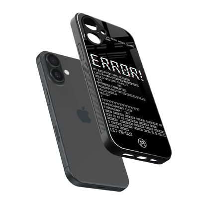 error back phone cover | glass case for iphone 16