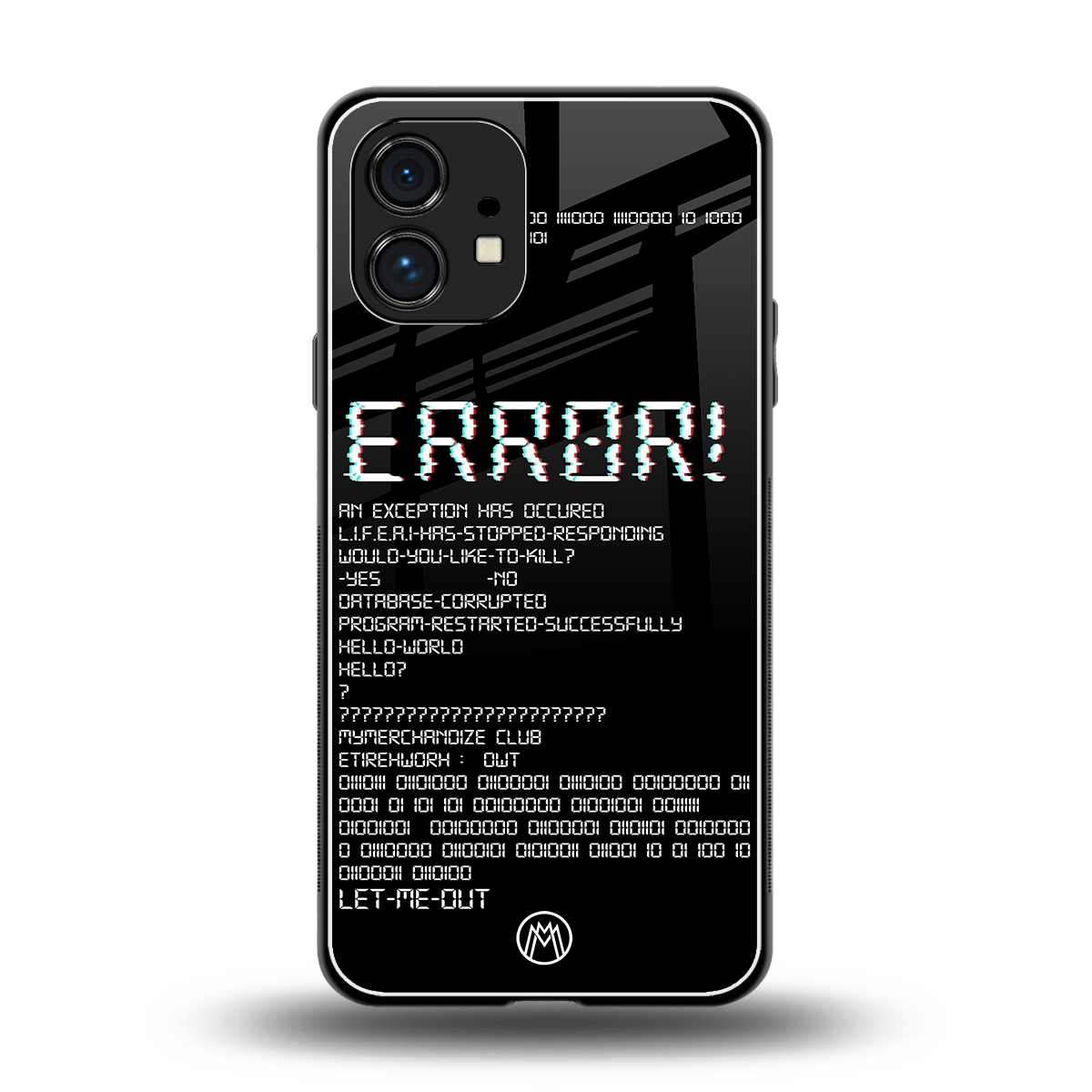 error back phone cover | glass case for nothing phone 1
