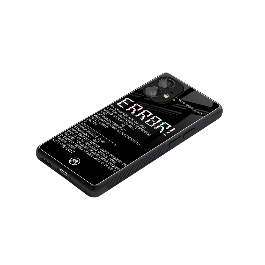error back phone cover | glass case for nothing phone 1