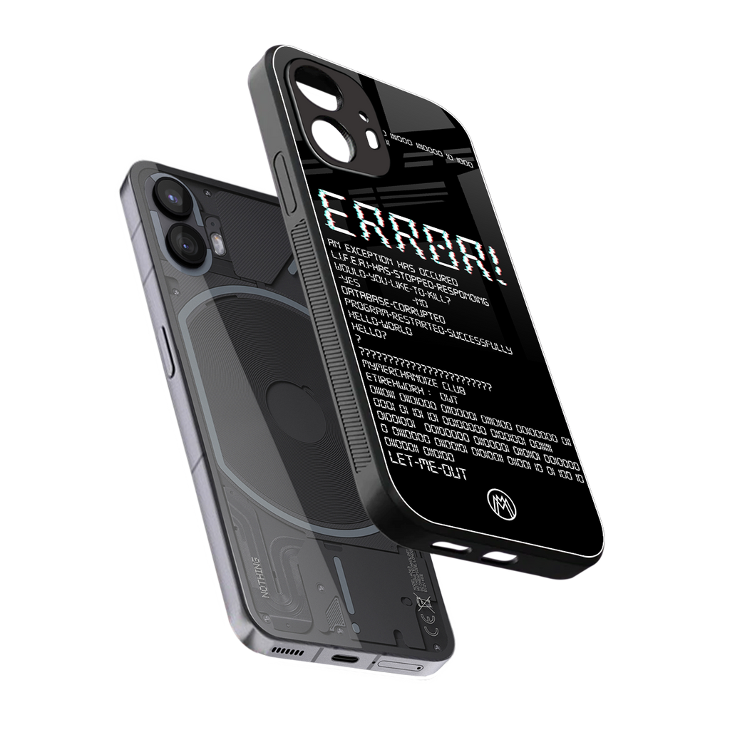 error back phone cover | glass case for nothing phone 2