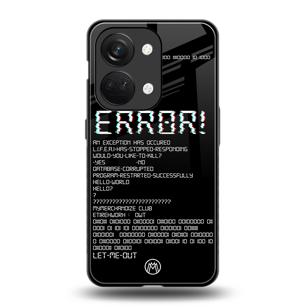 error back phone cover | glass case for oneplus nord 3