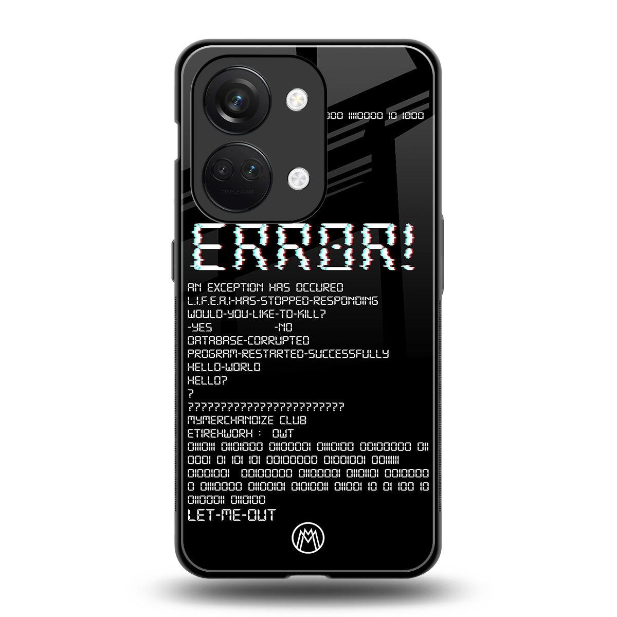 error back phone cover | glass case for oneplus nord 3