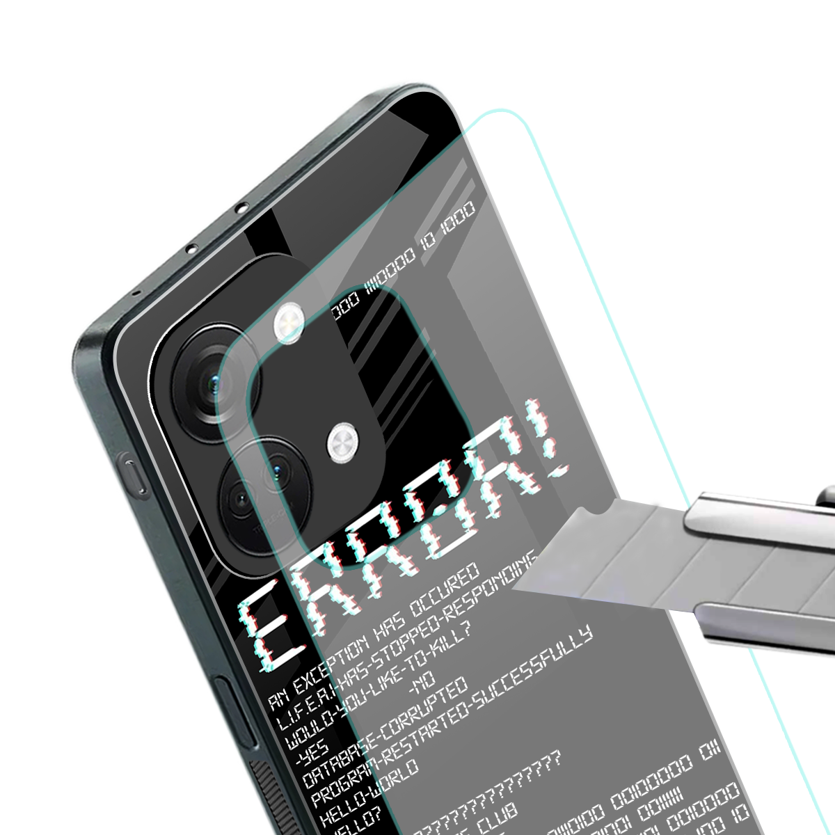 error back phone cover | glass case for oneplus nord 3