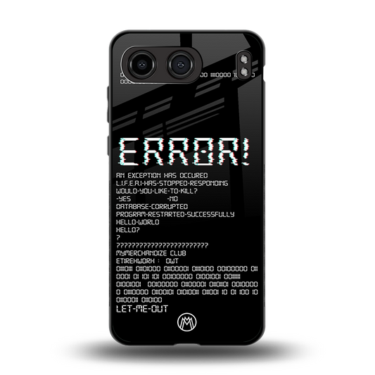 error back phone cover | glass case for oneplus nord 4
