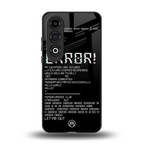 error back phone cover | glass case for oneplus nord ce 4