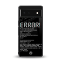 error back phone cover | glass case for Google Pixel 6A