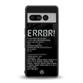 error back phone cover | glass case for google pixel 7 pro