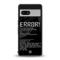 error back phone cover | glass case for Google Pixel 7A