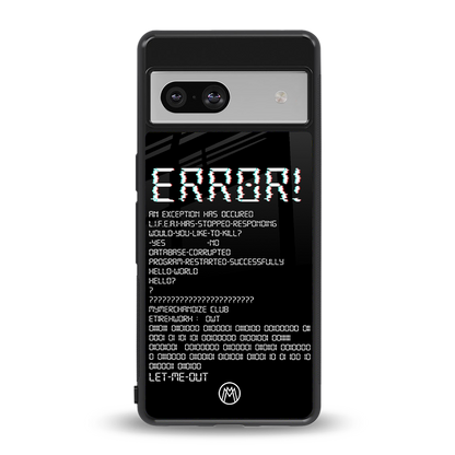 error back phone cover | glass case for Google Pixel 7A