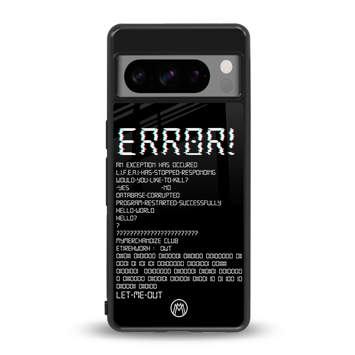 error back phone cover | glass case for google pixel 8 pro