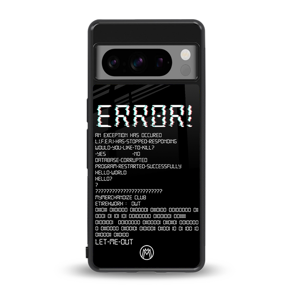 error back phone cover | glass case for google pixel 8 pro